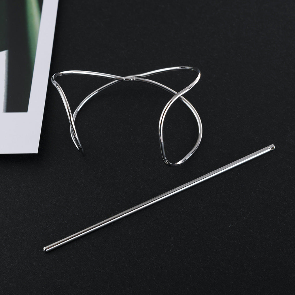 Wholesale Irregular Curved Iron Hairpin Ball Head Metal Hair Accessories